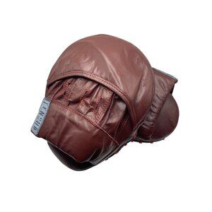 Tensho Boxing Punch Mitts Focus Red Leather Mitts NEW